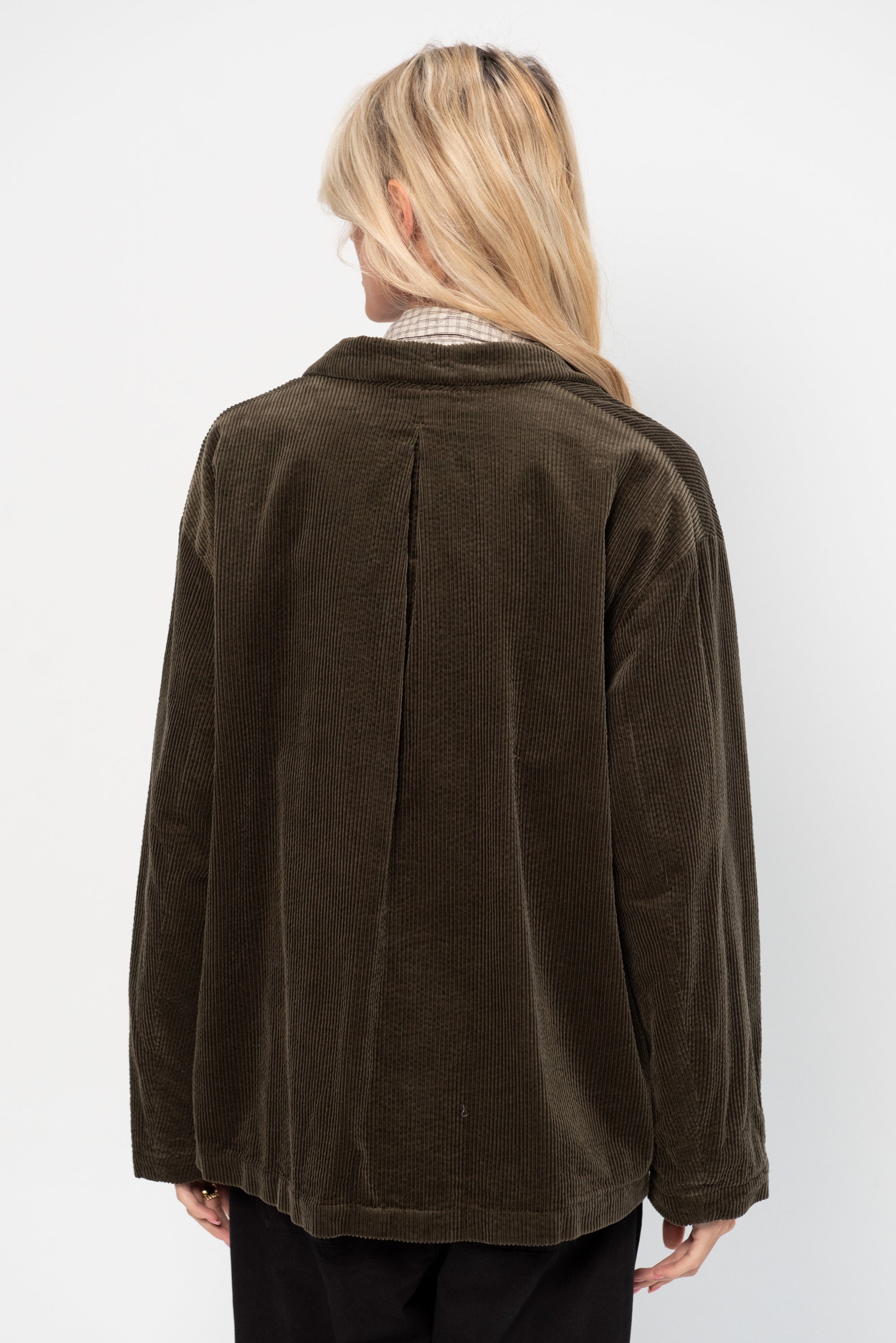 Corduroy Tailored Jacket, Khaki