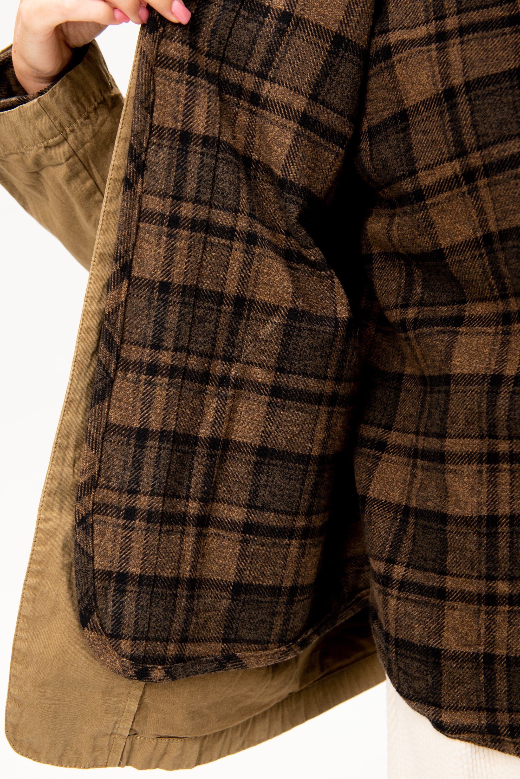 Cotton Grosgrain Hunting Jacket, Beige