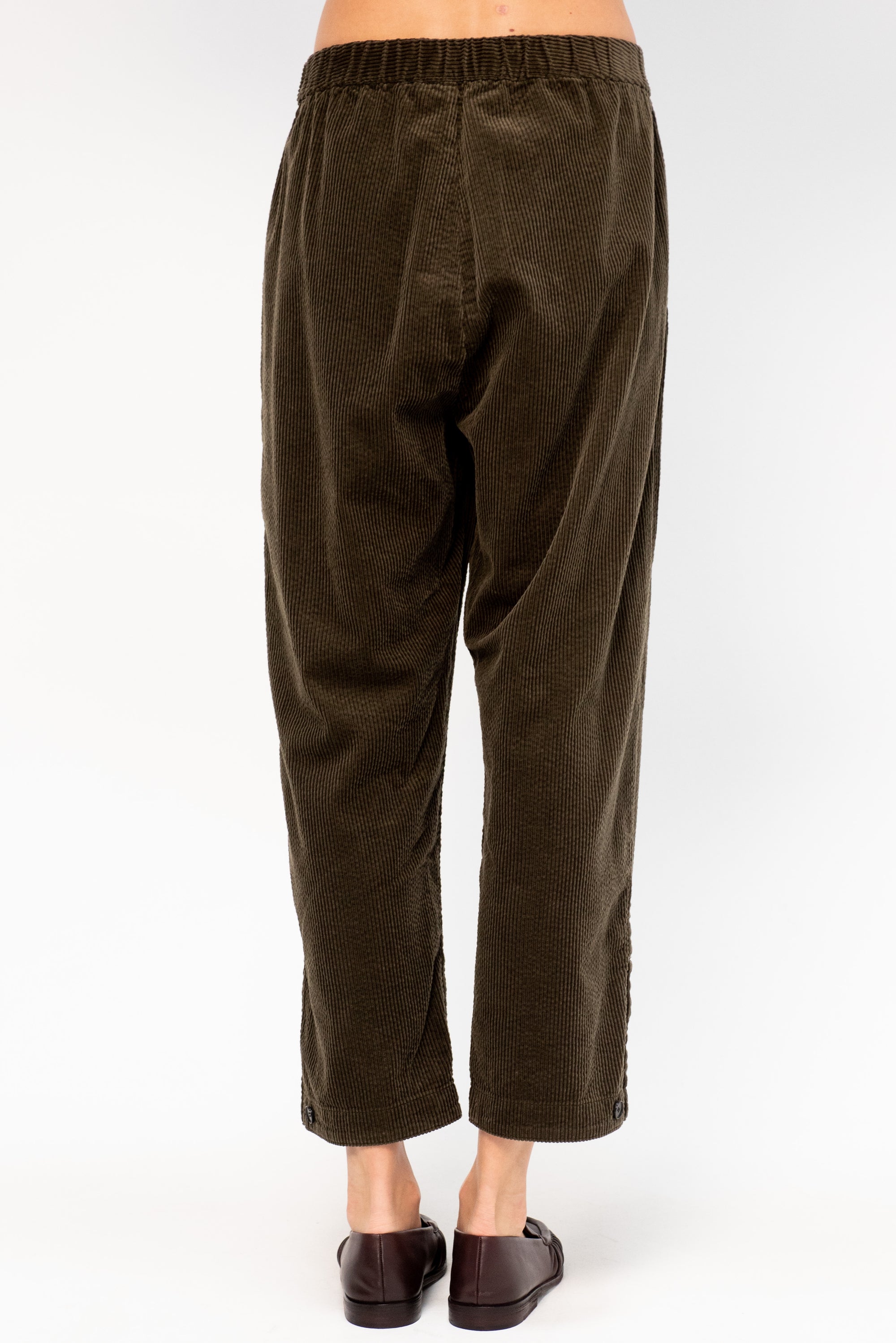 Corduroy Tapered Pants, Khaki