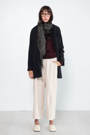pas de calais - Stripe Easy Pant, Ivory