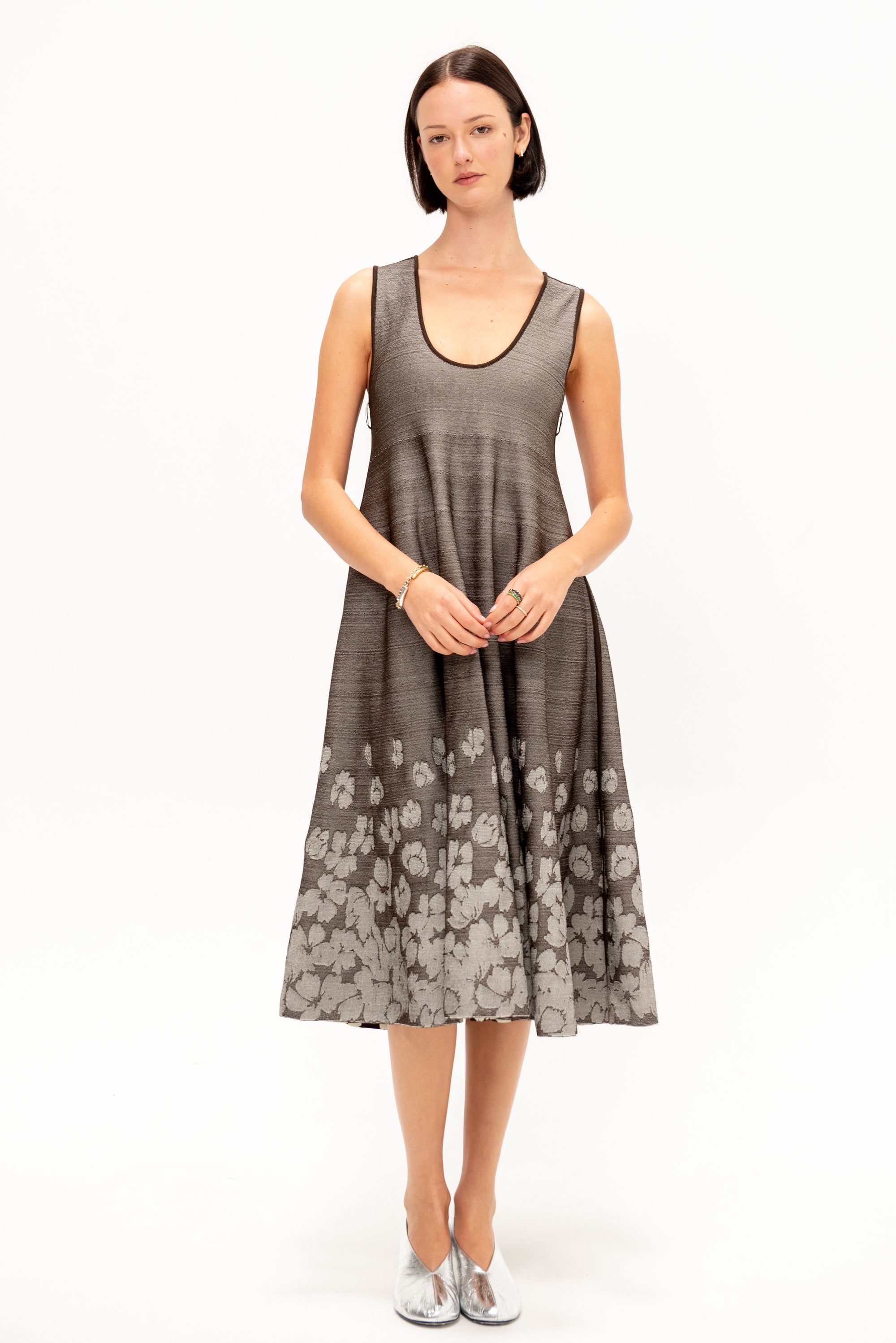 Alba Dress, Chocolate &amp; Off-White