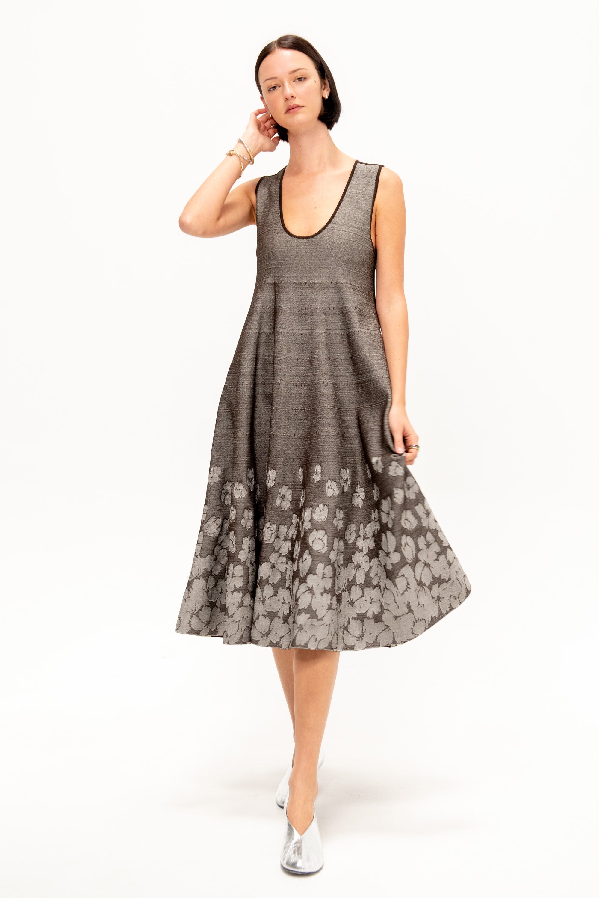 Alba Dress, Chocolate &amp; Off-White