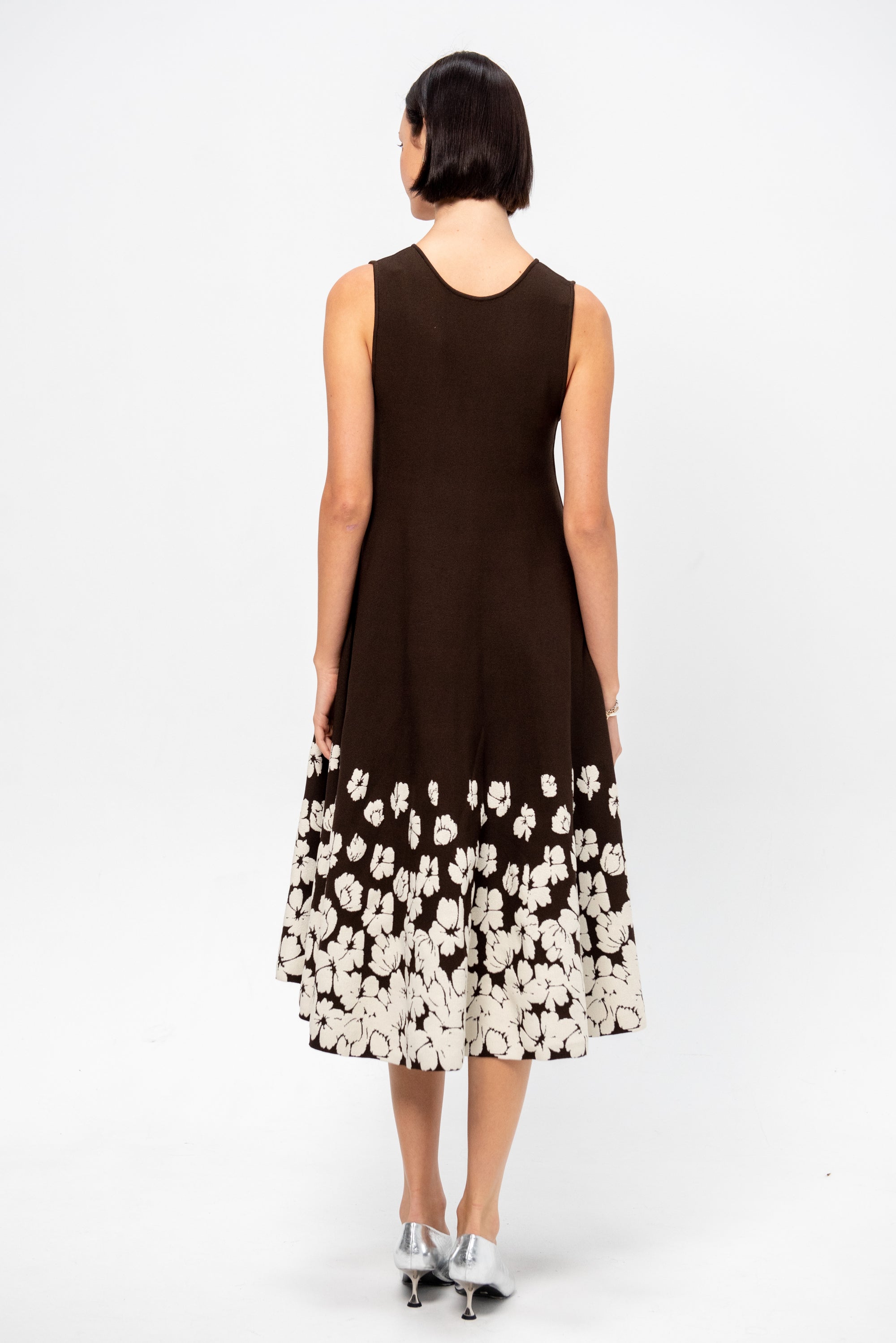 Alba Dress, Chocolate &amp; Off-White