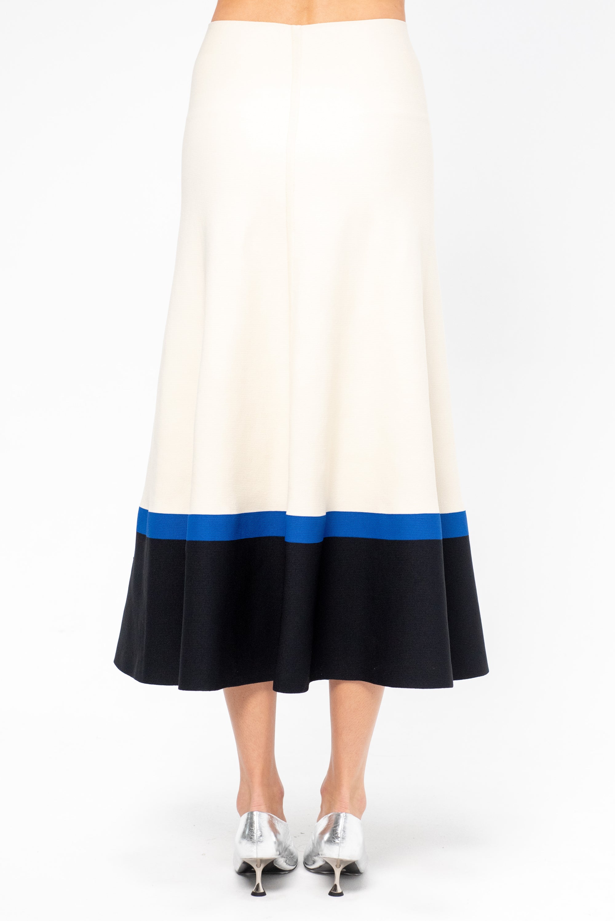 Roma Skirt, Off-White / Blue / Black