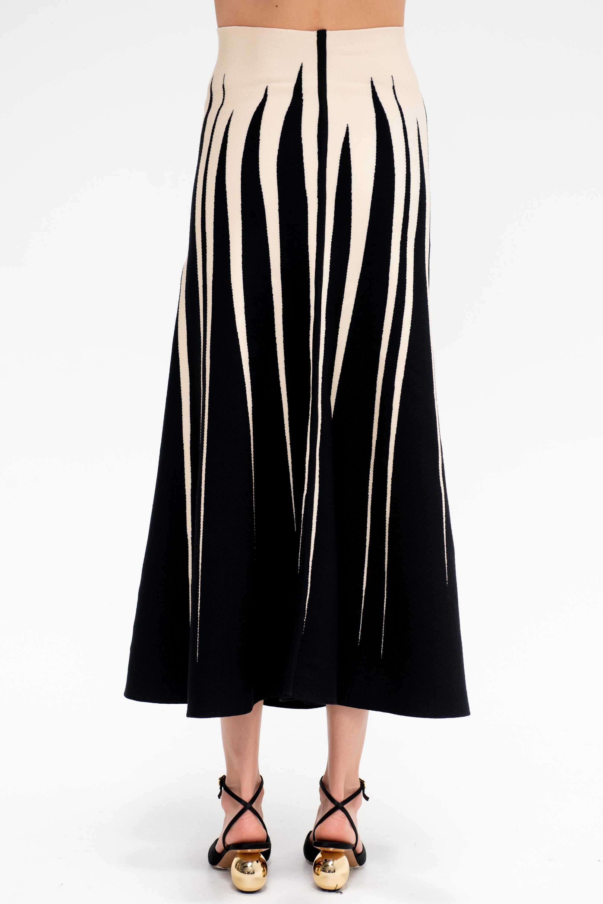Anisa Skirt, Black &amp; Vanilla