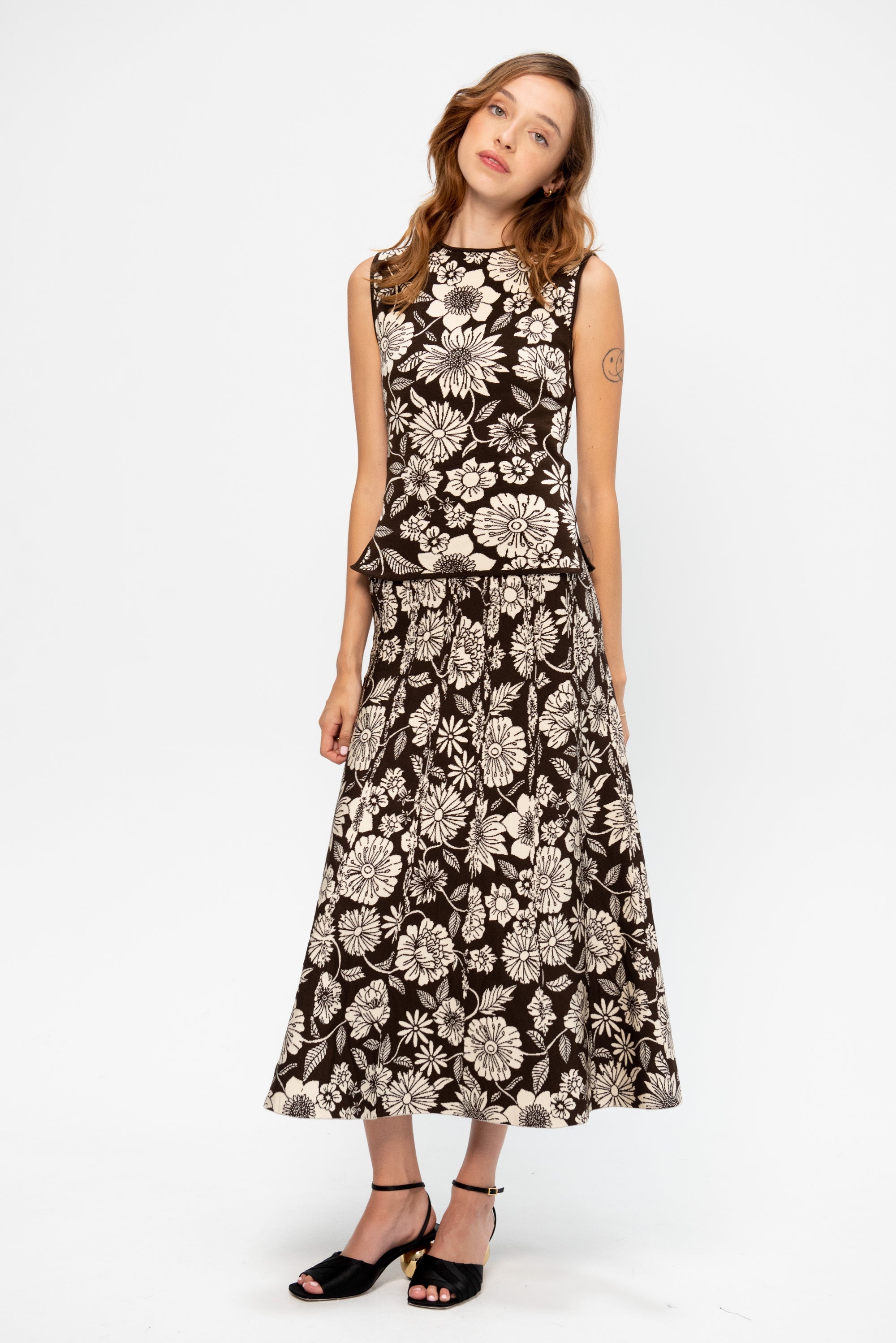 Bloom Skirt, Chocolate &amp; Vanilla
