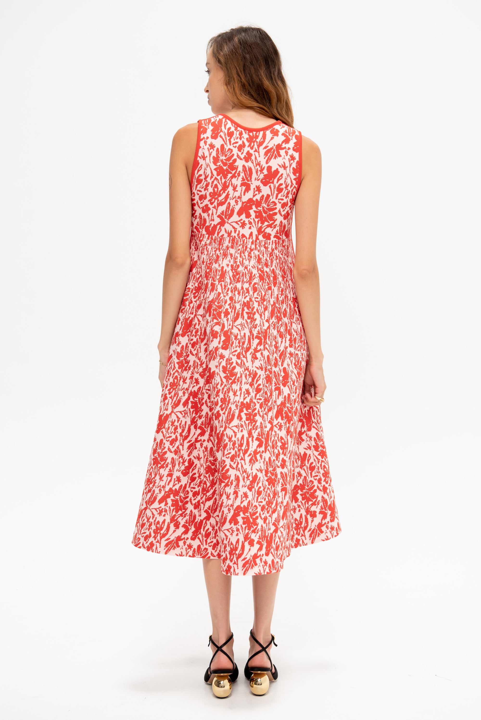 Philo Dress, Flamingo &amp; Coral