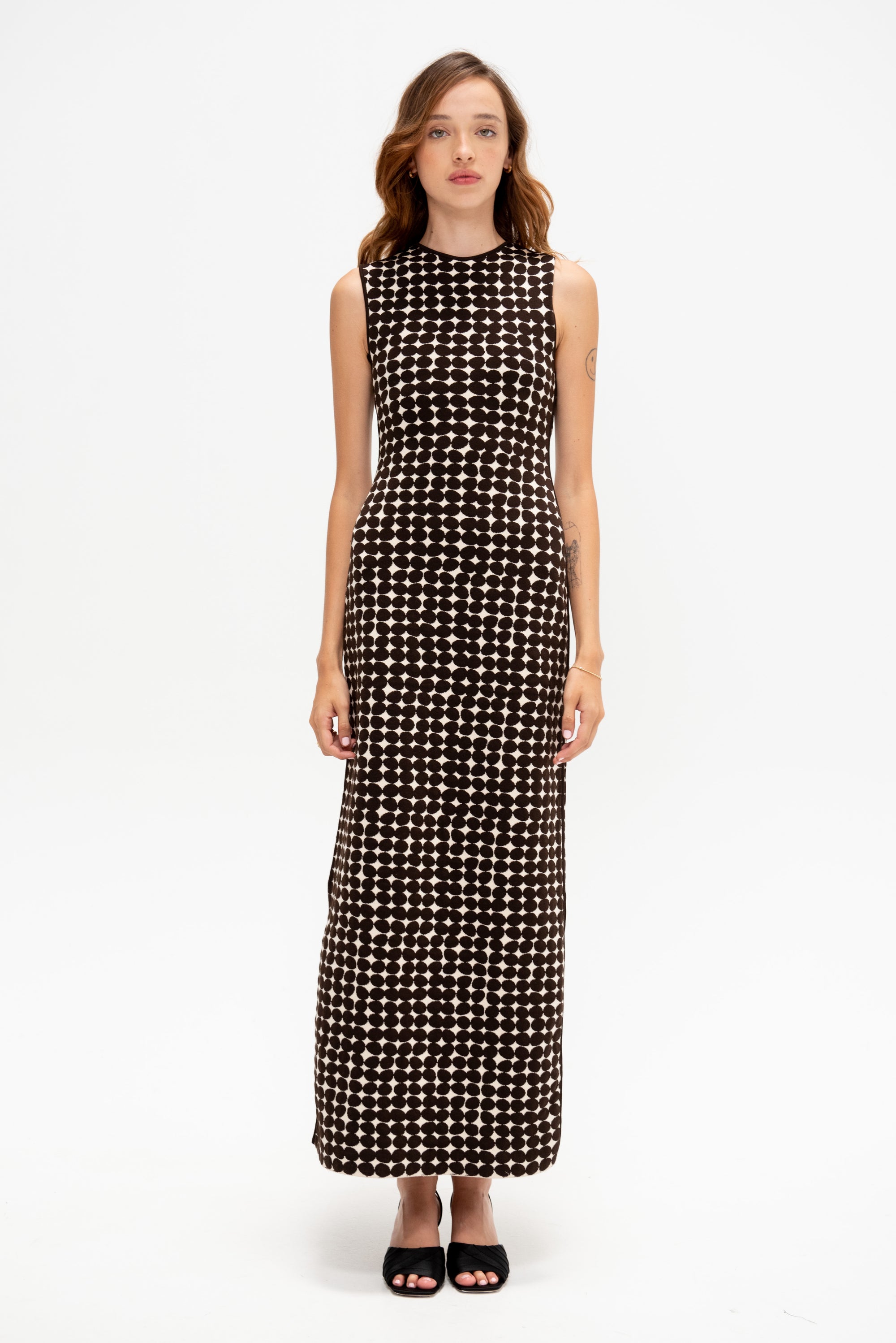 Simone Long Dress, Vanilla &amp; Chocolate