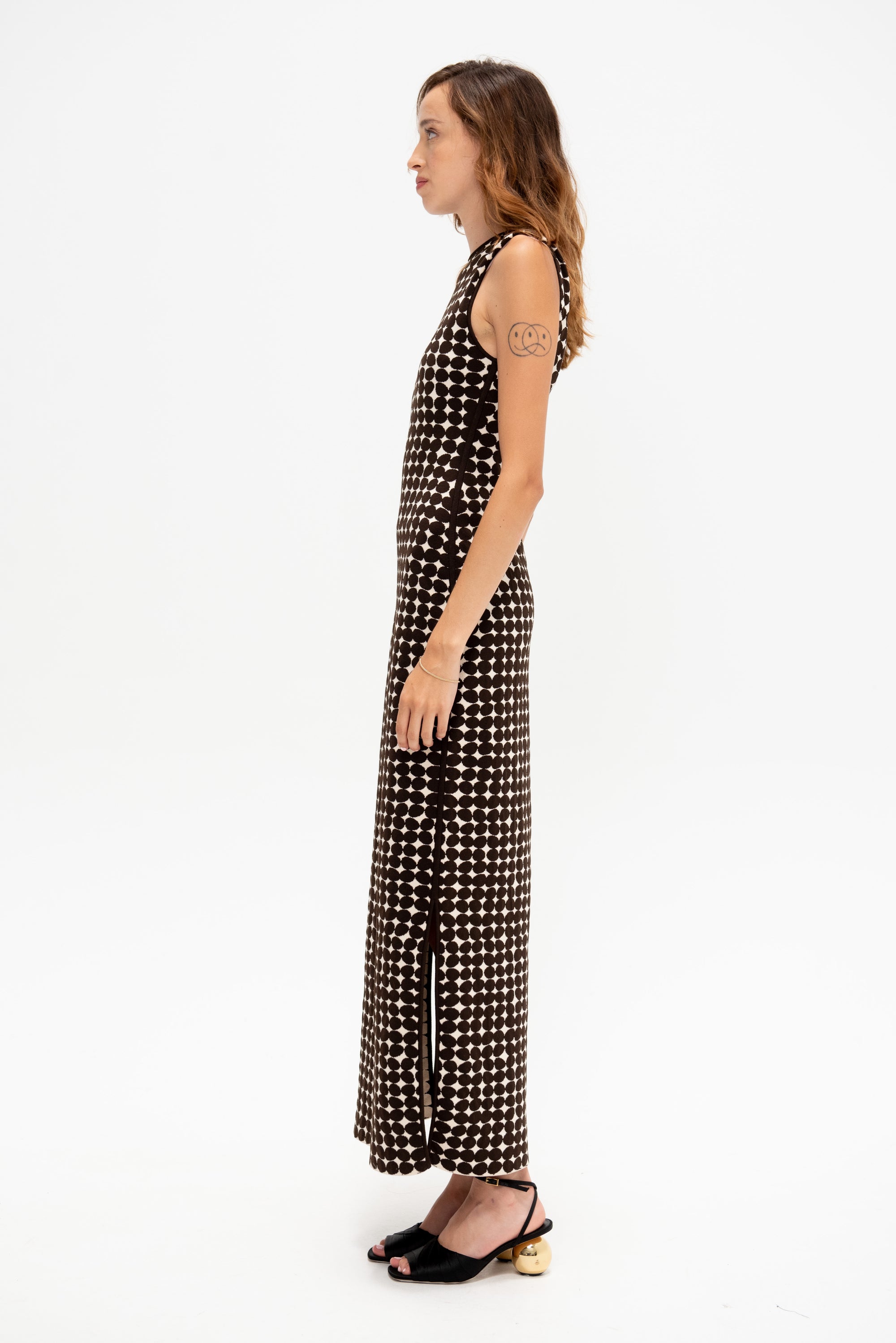 Simone Long Dress, Vanilla &amp; Chocolate