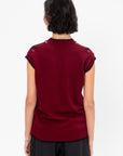 Cashmere V-Neck Vest, Burgundy