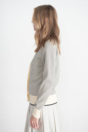 PLAN C - Notebook Check Cardigan, Butter