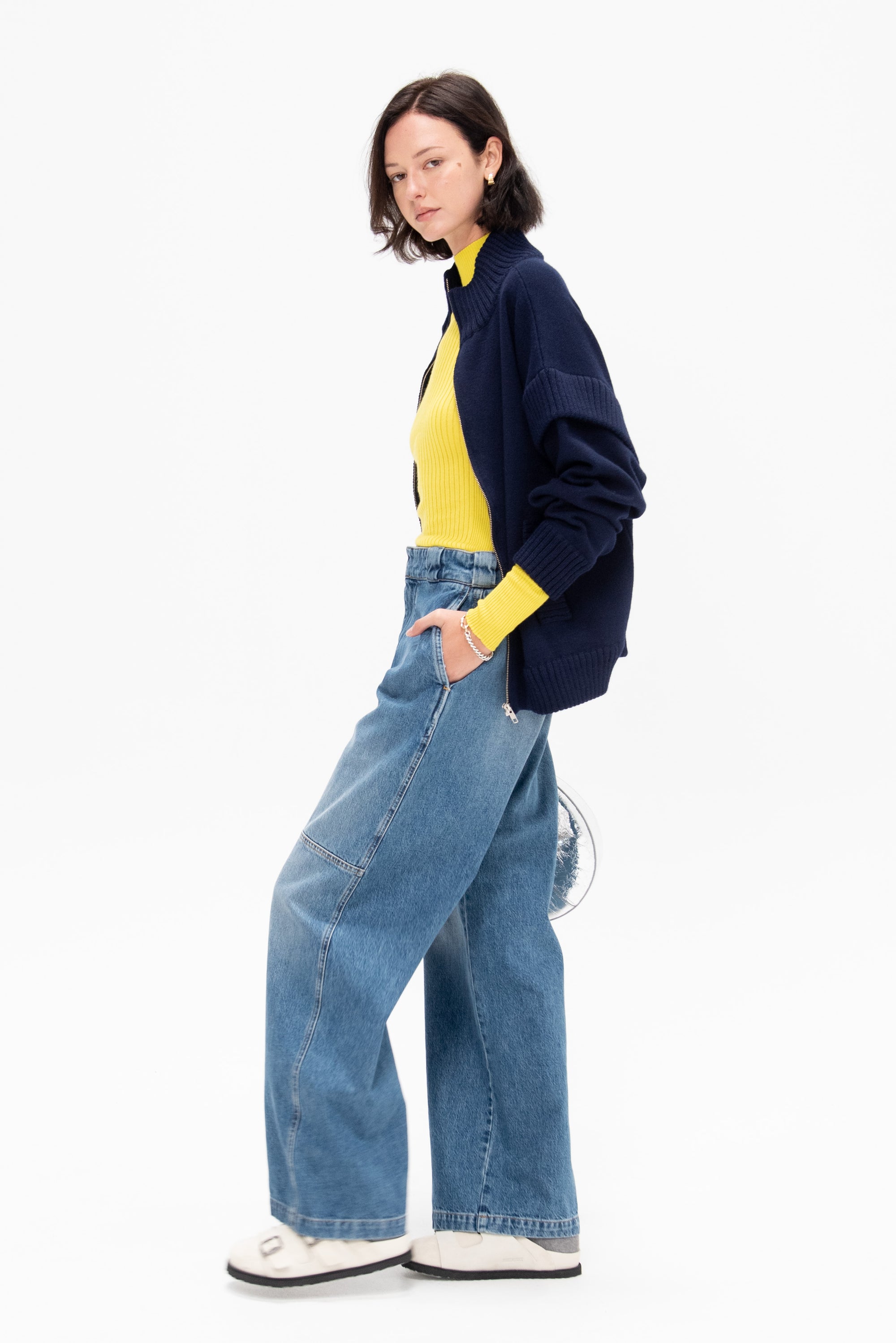 Wide Leg Denim, Indigo