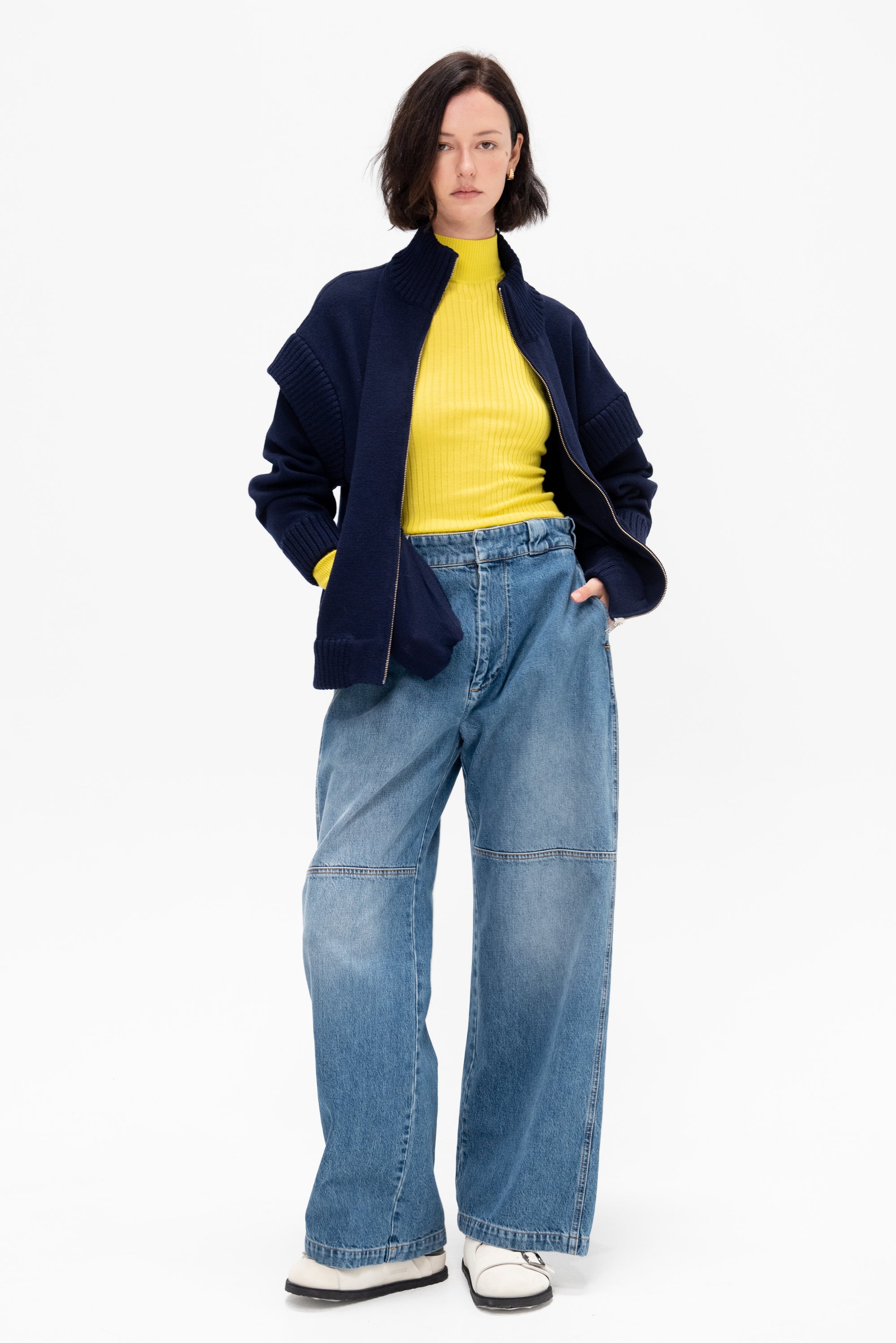 Wide Leg Denim, Indigo