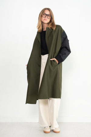 PLAN C - Wool Coat, Green