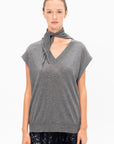 Shawl Top, Pewter