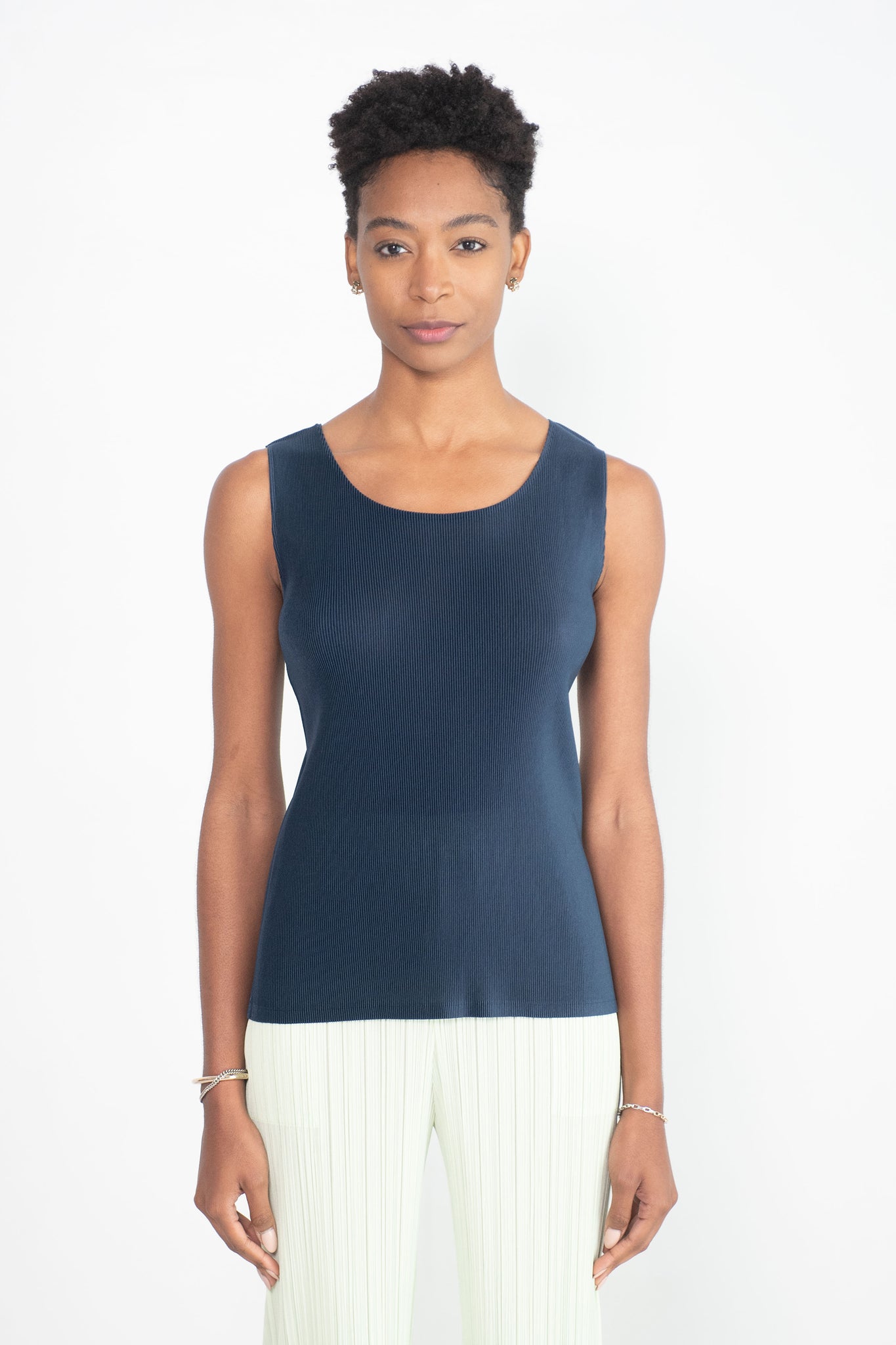 Pleats Please by Issey Miyake - Mist June Top, Navy