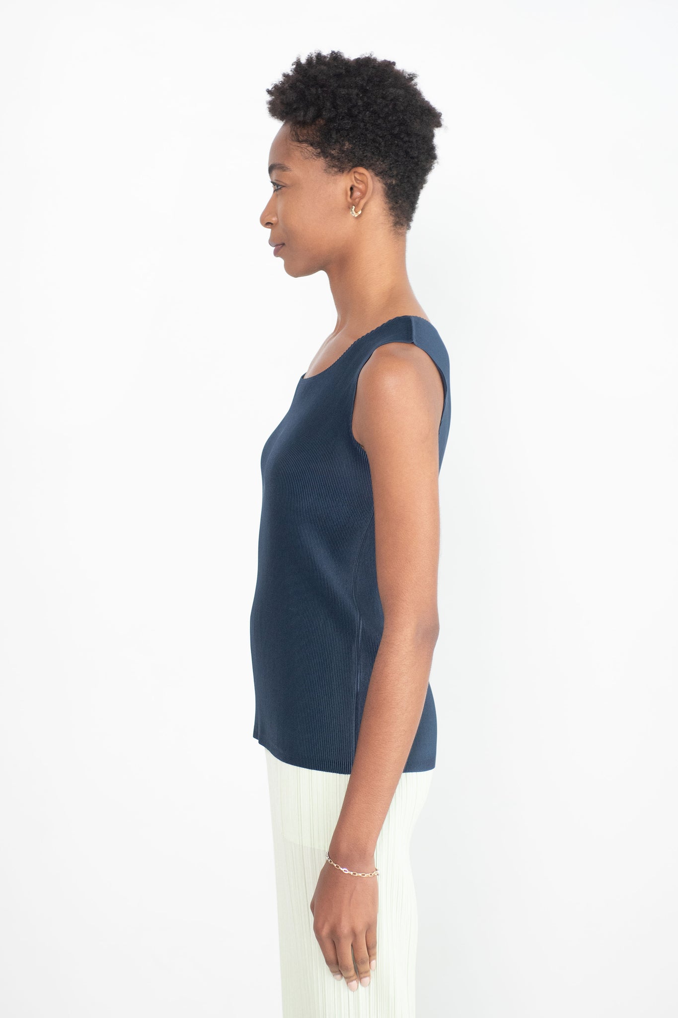 Pleats Please by Issey Miyake - Mist June Top, Navy
