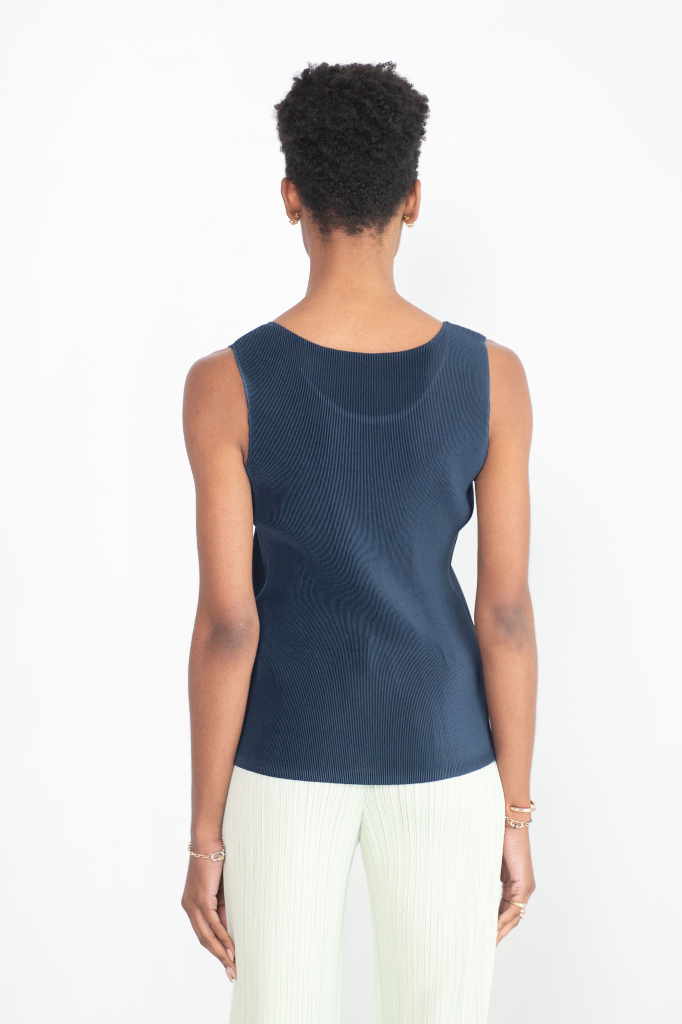 Pleats Please by Issey Miyake - Mist June Top, Navy