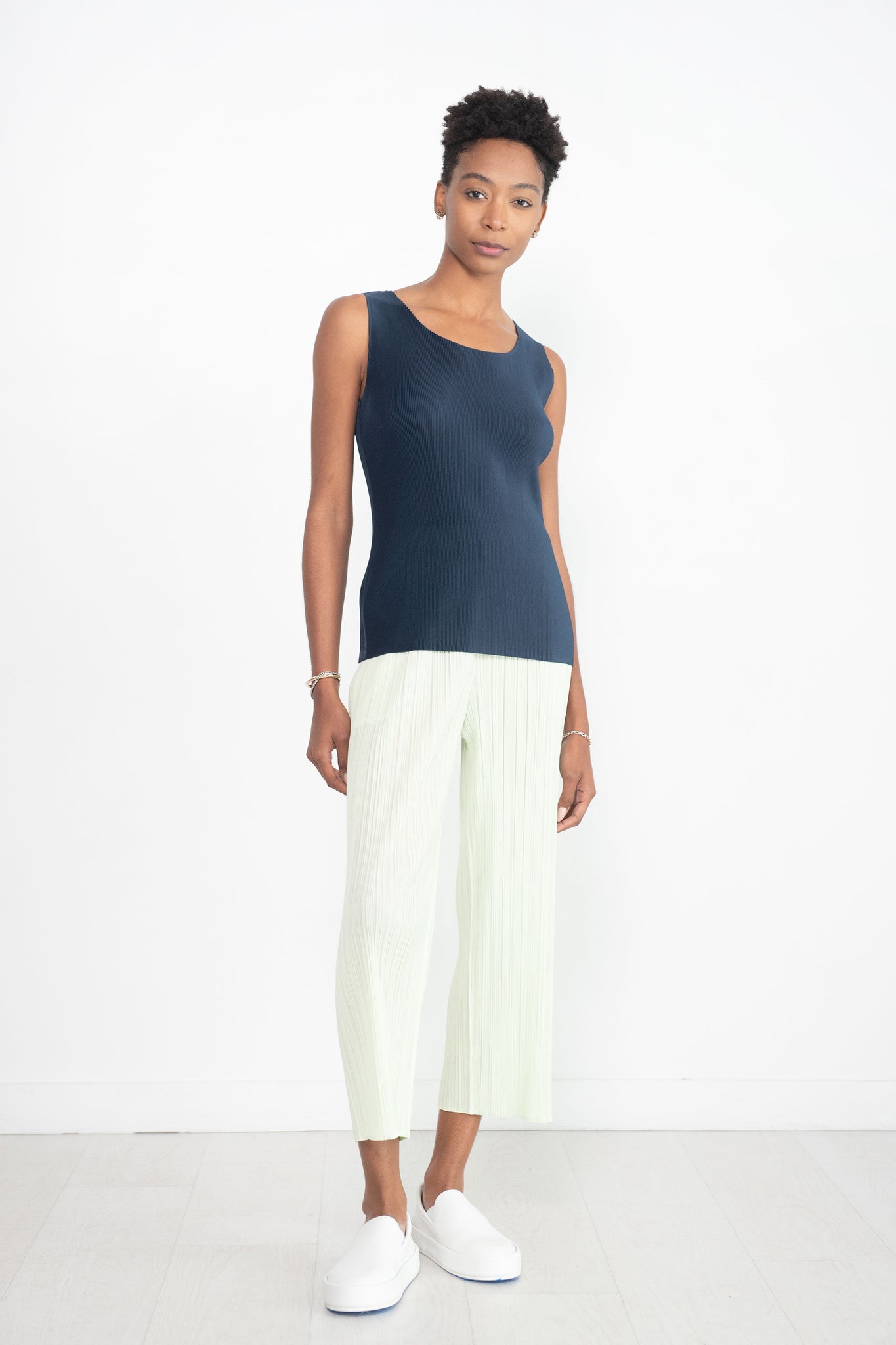 Pleats Please by Issey Miyake - Mist June Top, Navy