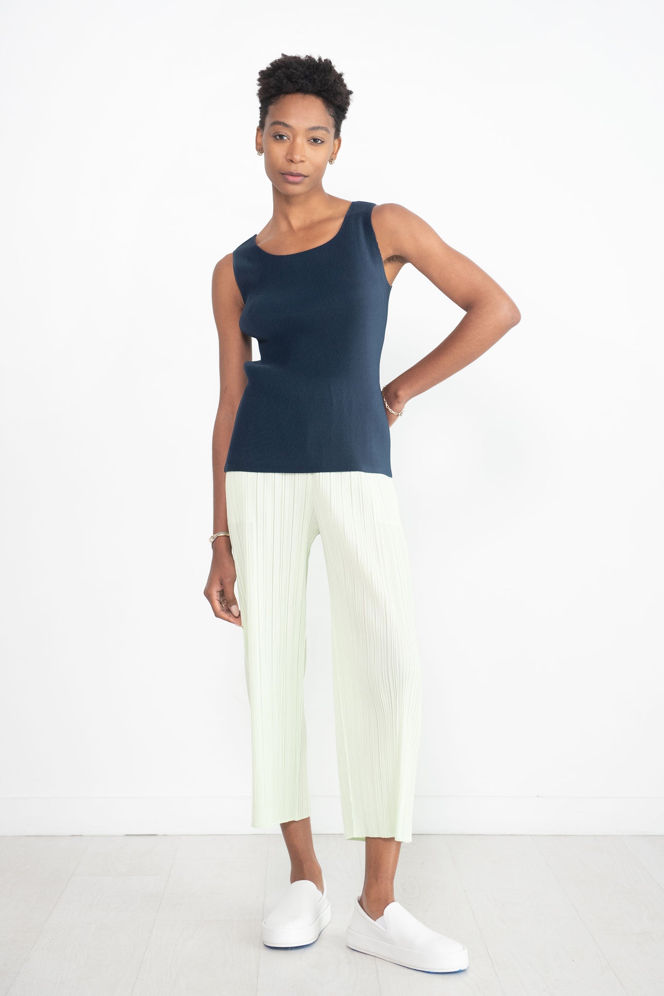 Pleats Please by Issey Miyake - Mist June Top, Navy