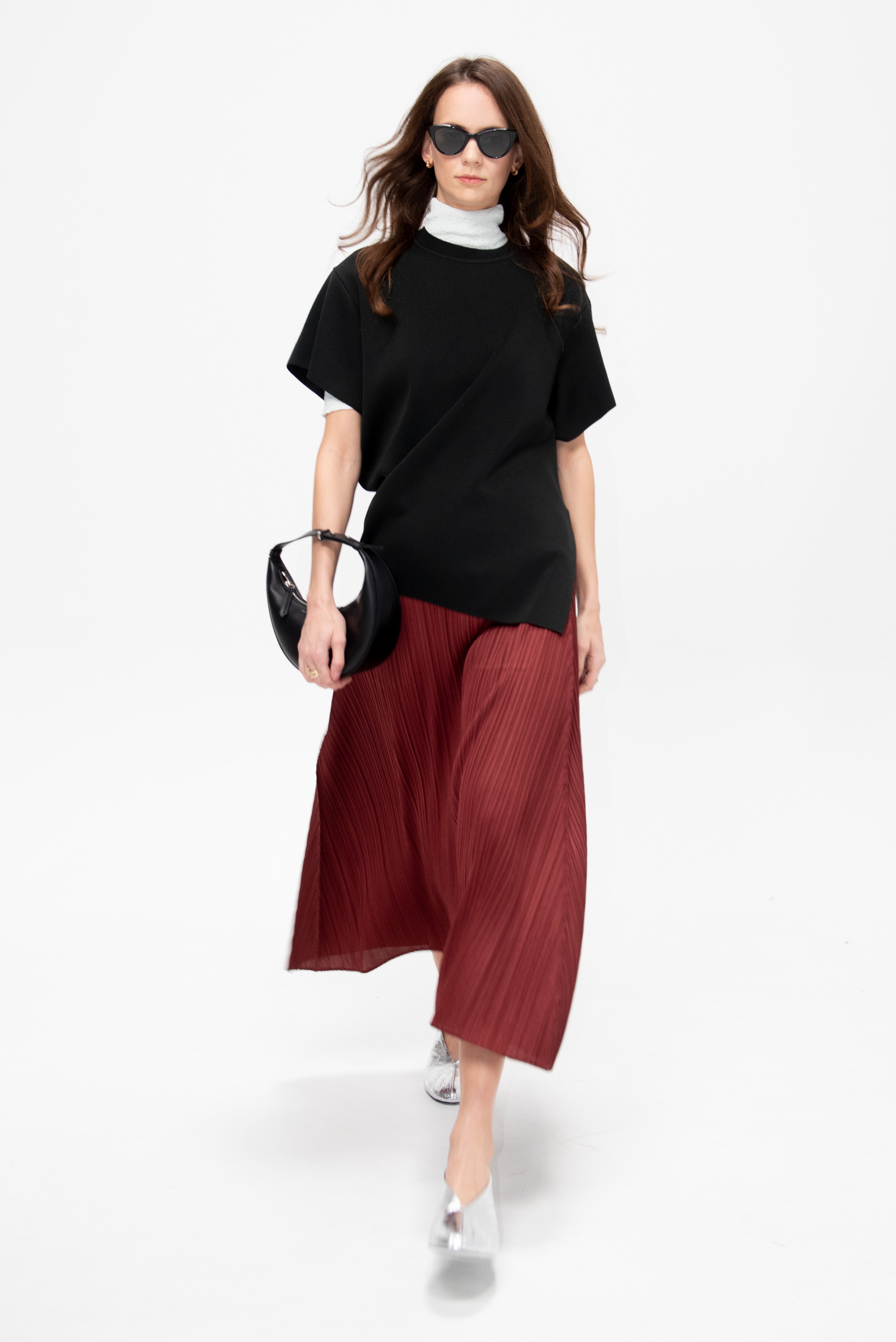 Pleats Please by Issey Miyake Monthly Colors: October, Brown Red