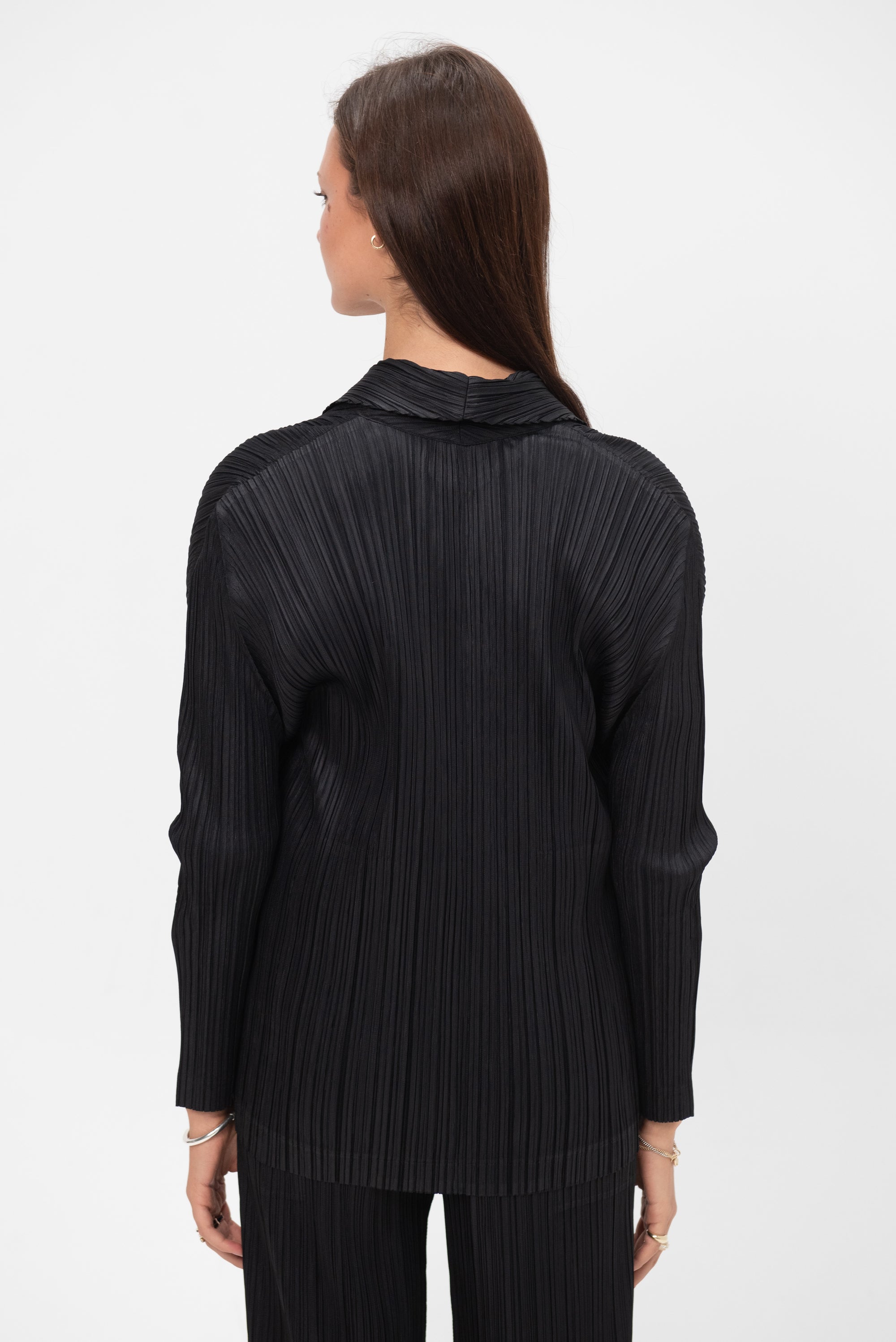 Pleats Jacket, Black