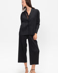 Pleats Jacket, Black