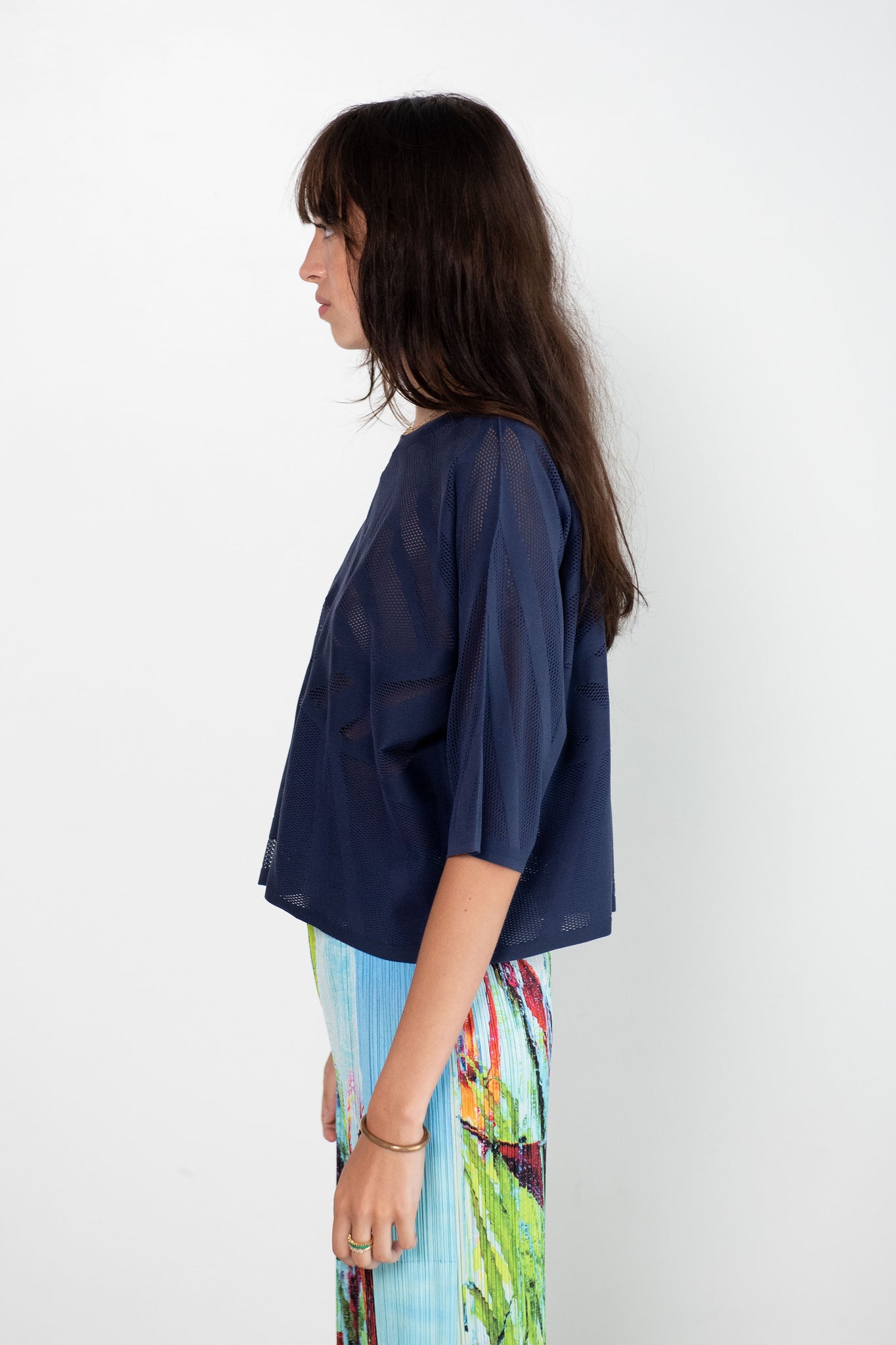Pleats Please by Issey Miyake - A-Poc Fern, Navy