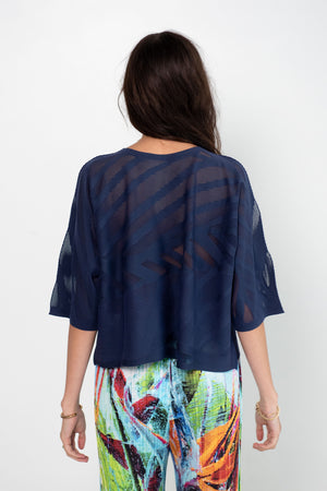 Pleats Please by Issey Miyake - A-Poc Fern, Navy