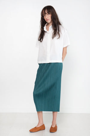 Pleats Please Issey Miyake Thicker Bottoms 1, Turquoise Green