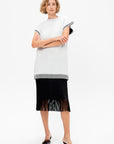 Tempo Knit Dress, White