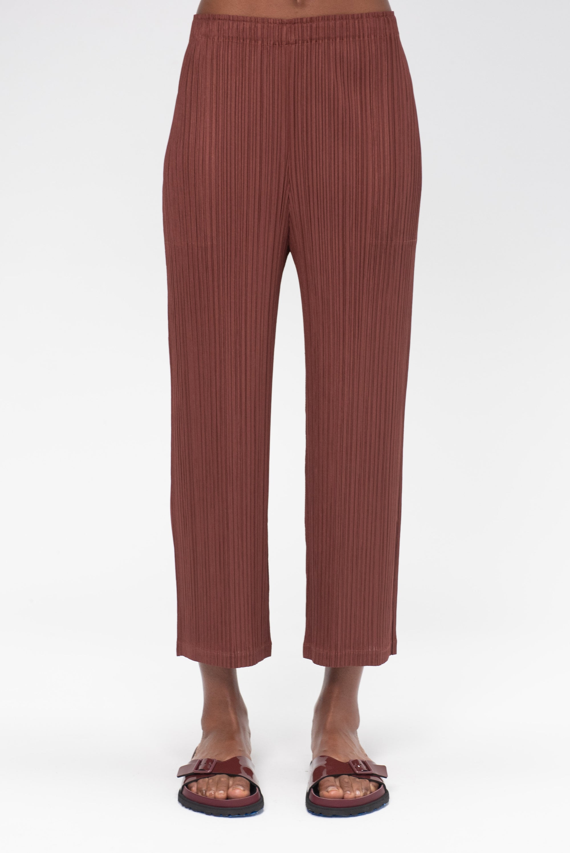 Pleats Please by Issey Miyake Thicker Bottoms 2 Pants, Brown  