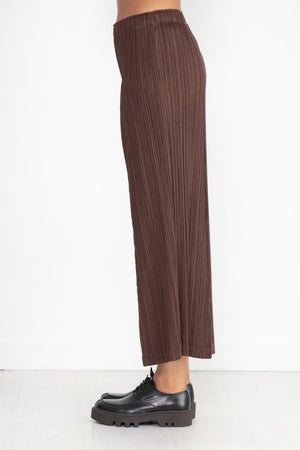 Pleats Please by Issey Miyake - Thicker Bottoms - 2, Dark Brown