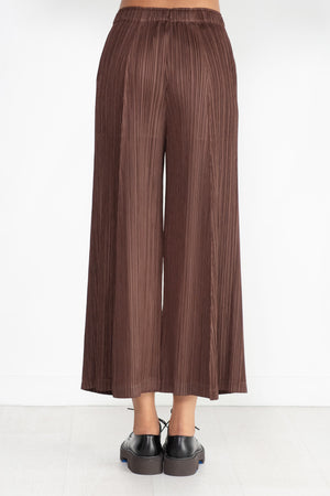 Pleats Please by Issey Miyake - Thicker Bottoms - 2, Dark Brown