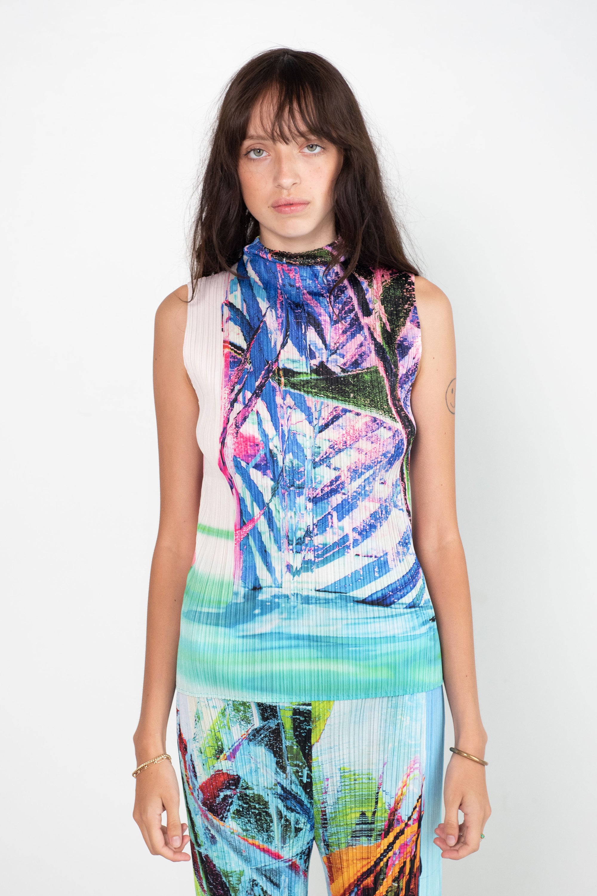 Pleats Please by Issey Miyake Tropical Winter Dress