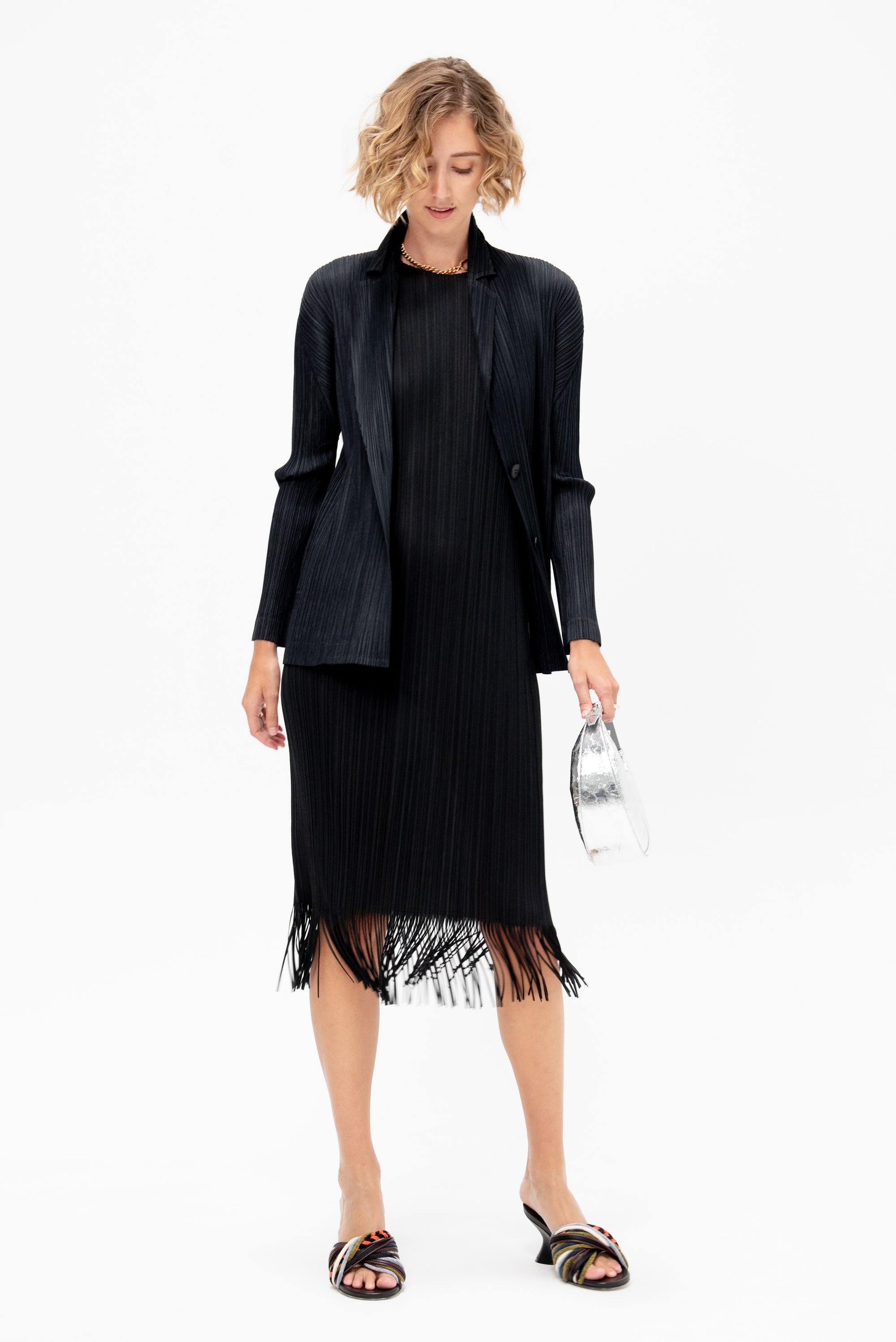 Wave Dress, Black