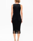 Wave Dress, Black