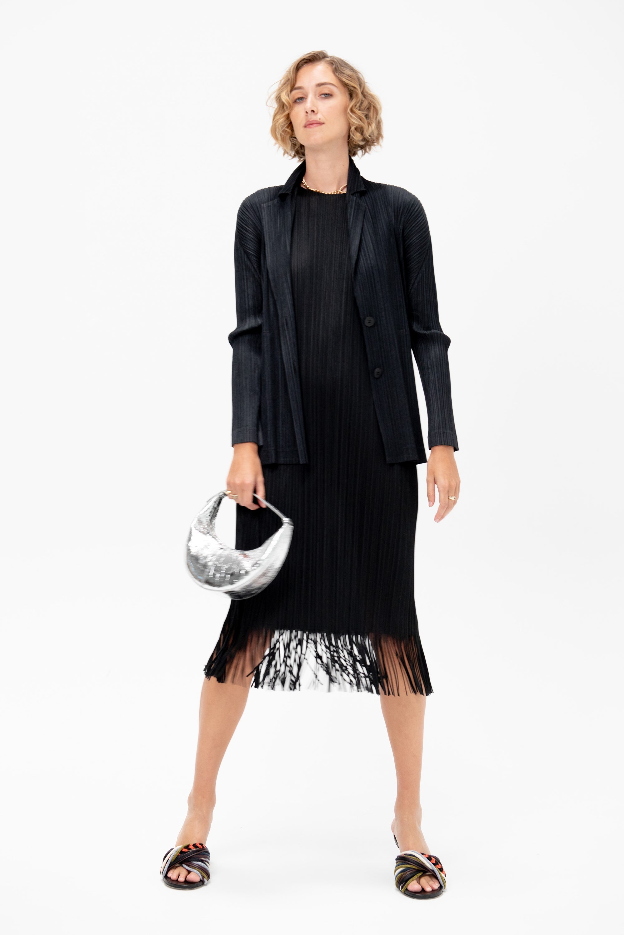 Wave Dress, Black