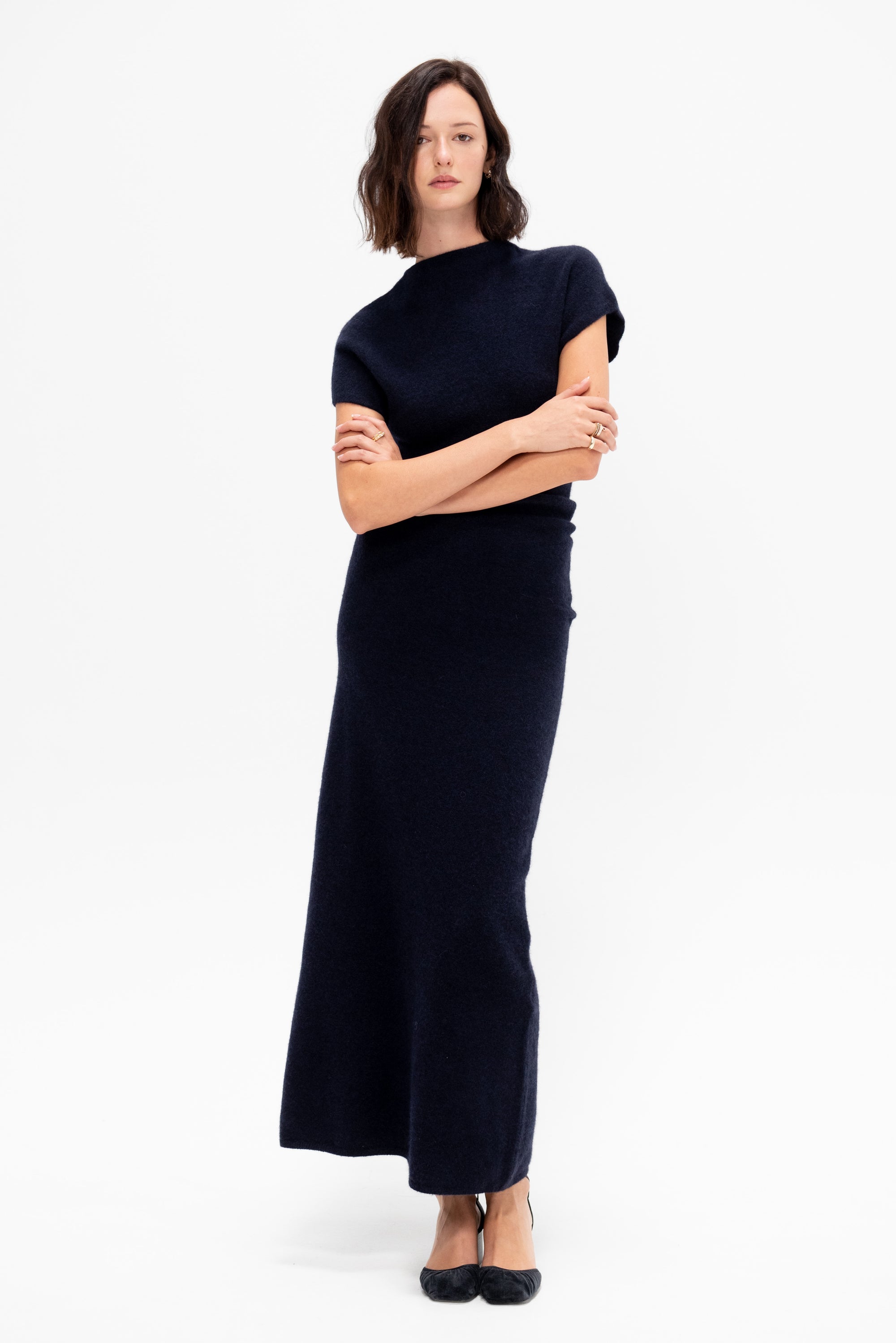 Abie Dress, Navy
