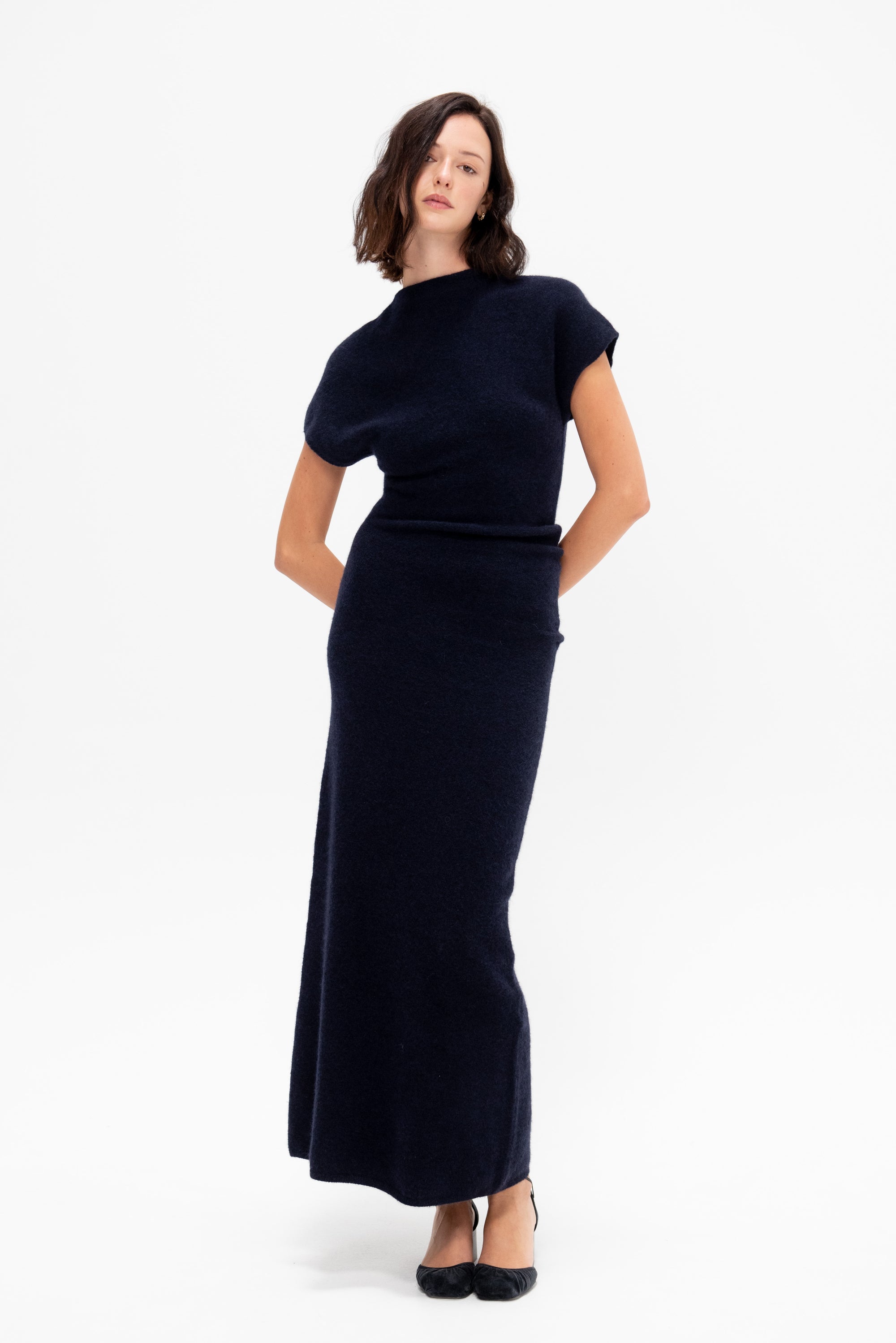Proenza Schouler Abie Dress, Navy Kick Pleat Proenza Schouler Abie Dress, Navy Kick Pleat