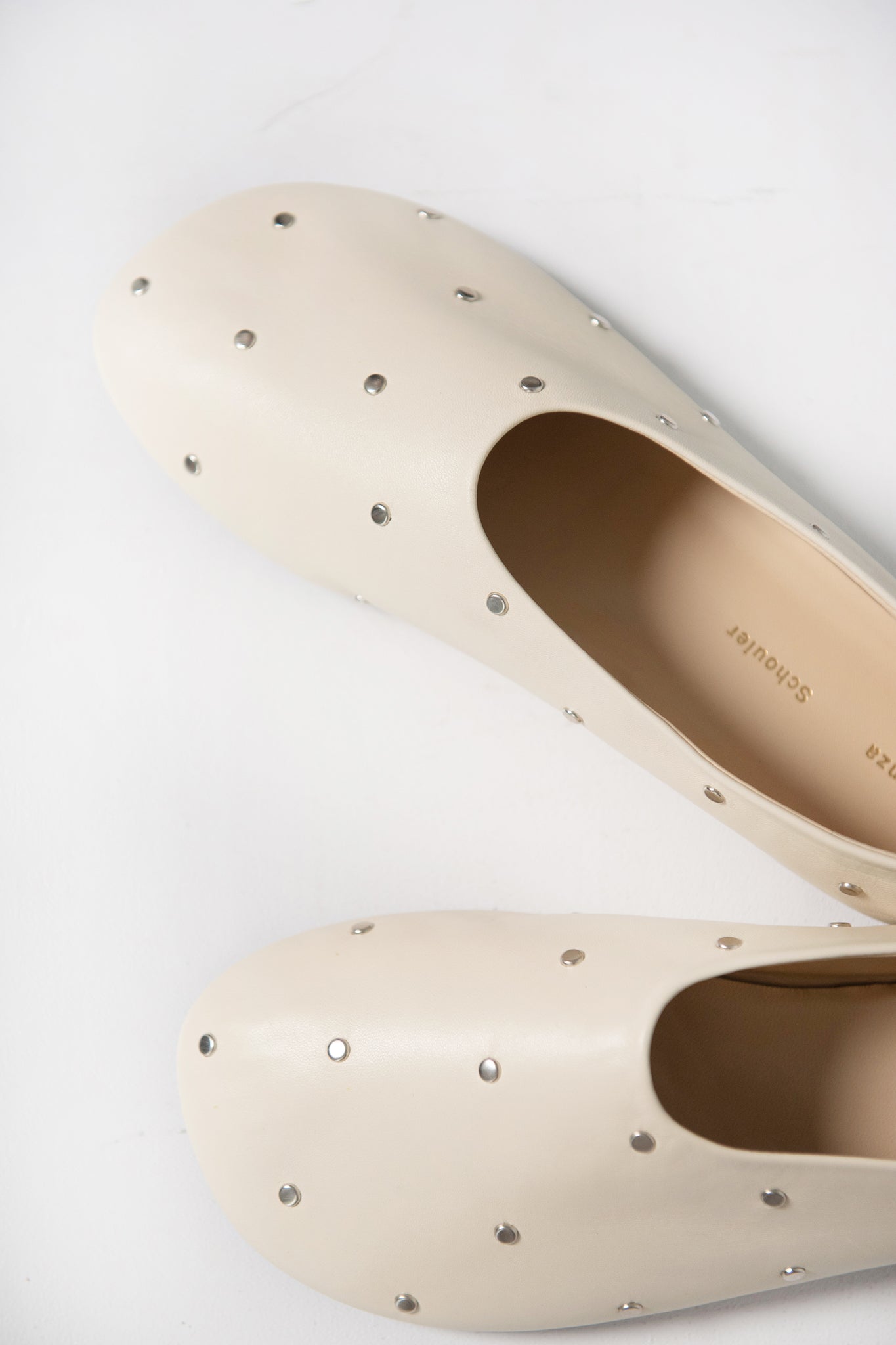 proenza schouler - Studded Glove Slippers, Natural