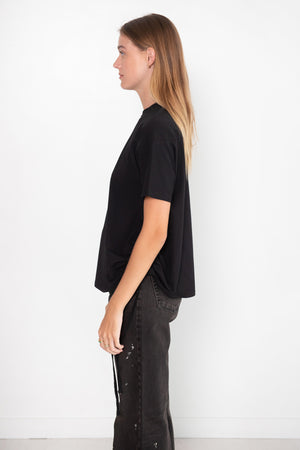 Proenza Schouler White Label - Relaxed Side Tie T-Shirt, Black