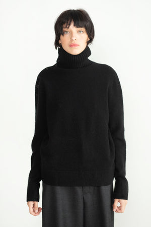 proenza schouler - Lofty Eco Cashmere Button Sweater, Black