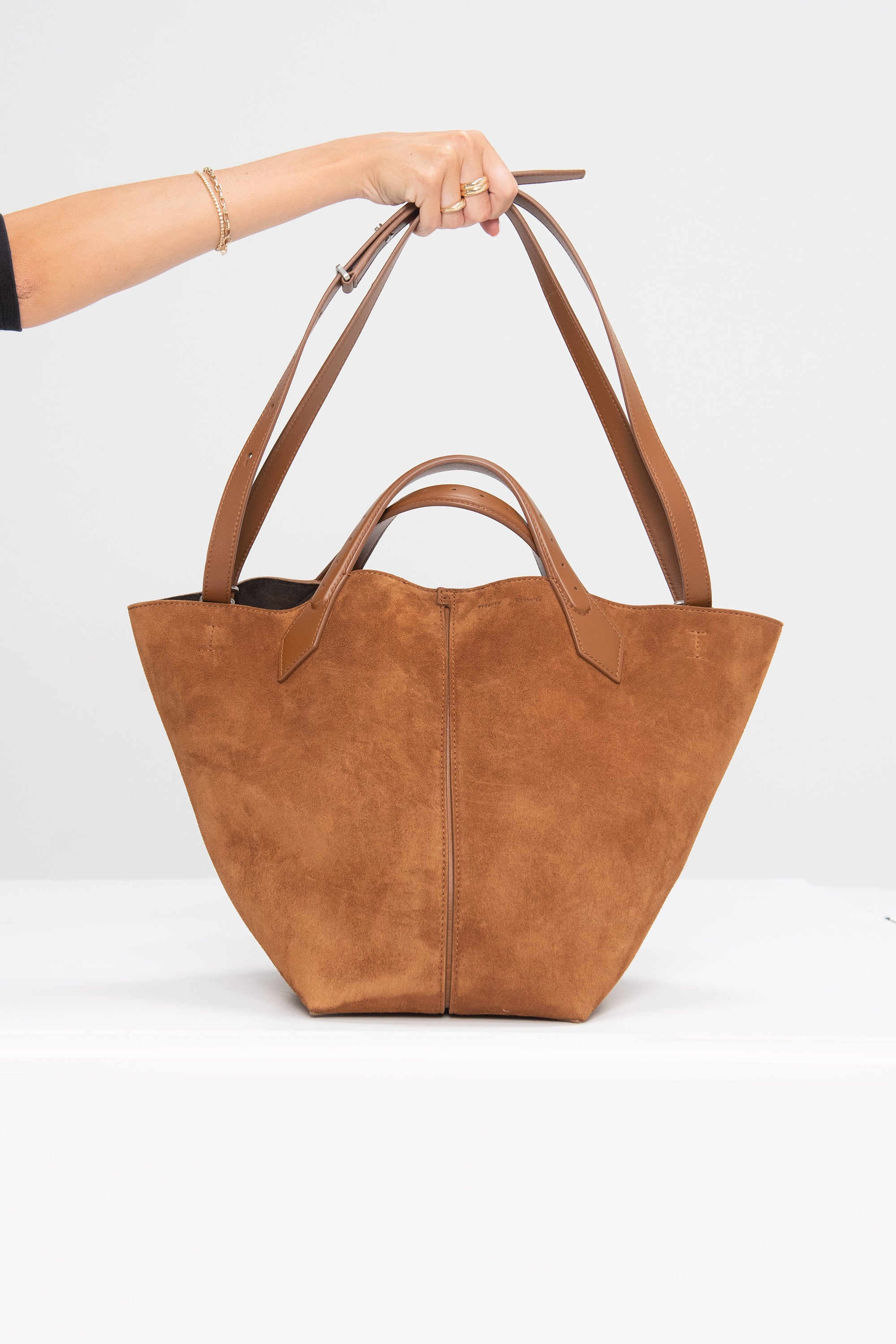 PROENZA SCHOULER - Large Chelsea Tote in Suede, Saddle