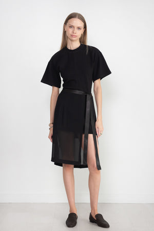 proenza schouler - Crepe Chiffon Wrap Skirt, Black