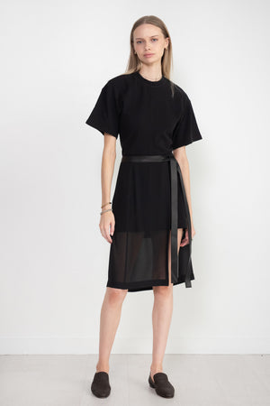 proenza schouler - Crepe Chiffon Wrap Skirt, Black