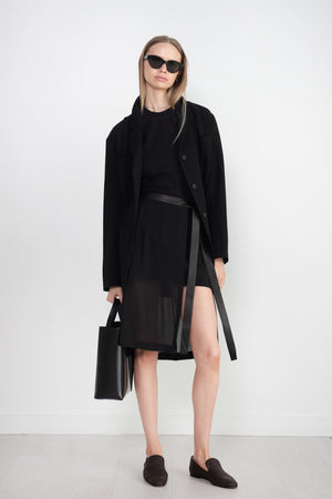 proenza schouler - Crepe Chiffon Wrap Skirt, Black