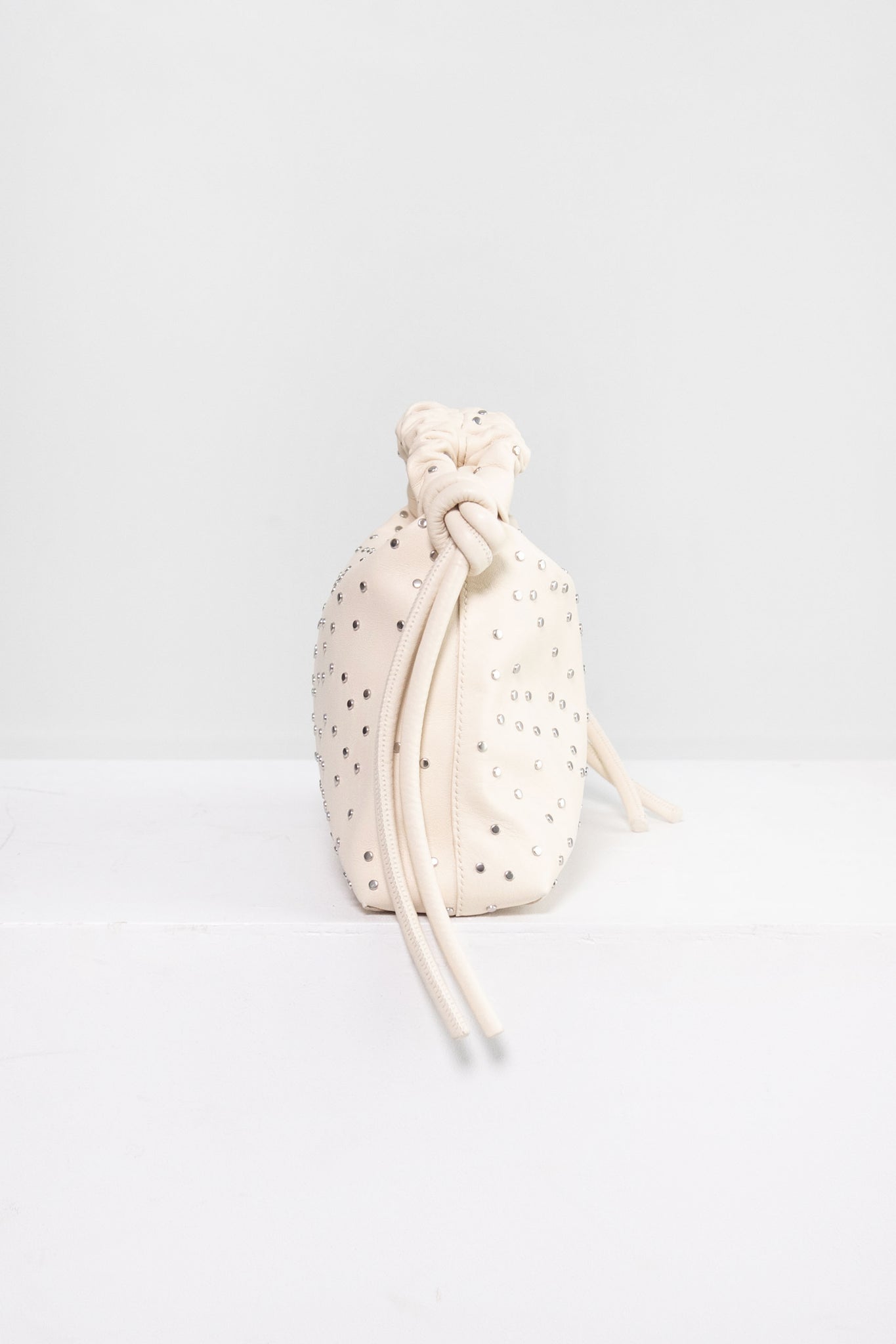 proenza schouler - Studded Mini Drawstring Bag, Ecru