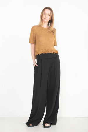 proenza schouler - Matte Viscose Crepe Pants, Black