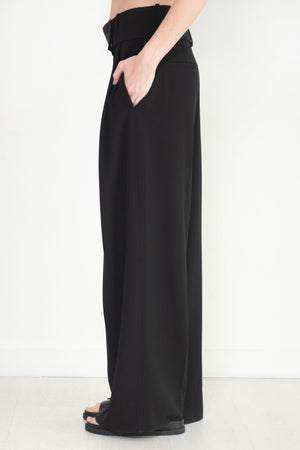 proenza schouler - Matte Viscose Crepe Pants, Black